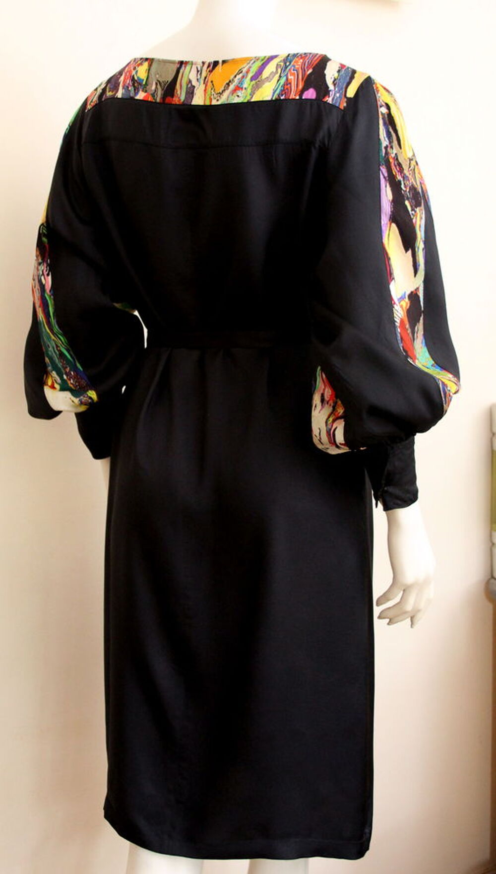Robe noir/multicolore DRIES VAN NOTEN T.38 Vêtements