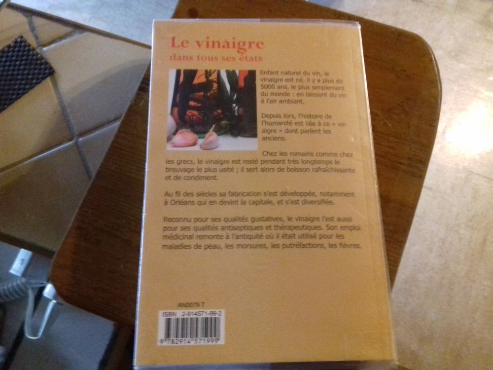 Livre le vinaigre Livres et BD