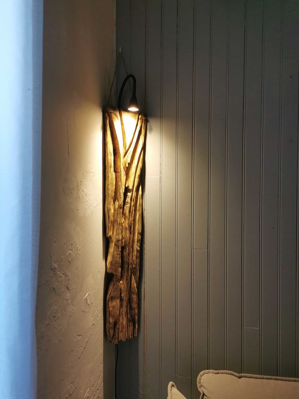 Lampe murale en bois Décoration