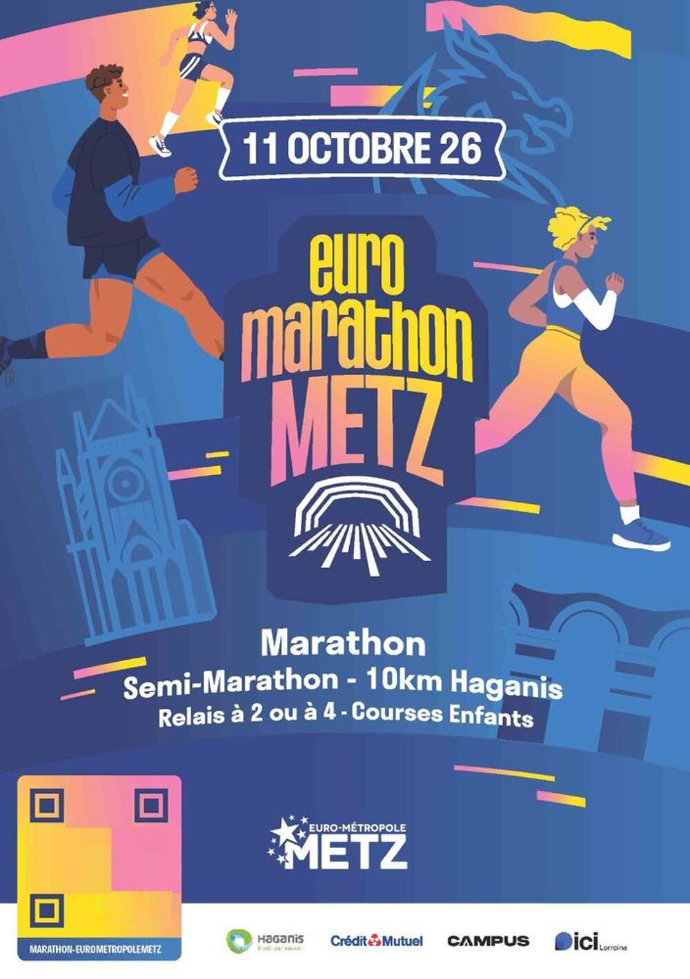 1 dossard pour l'Euro Marathon de Metz dimanche 11 octobre Billetterie