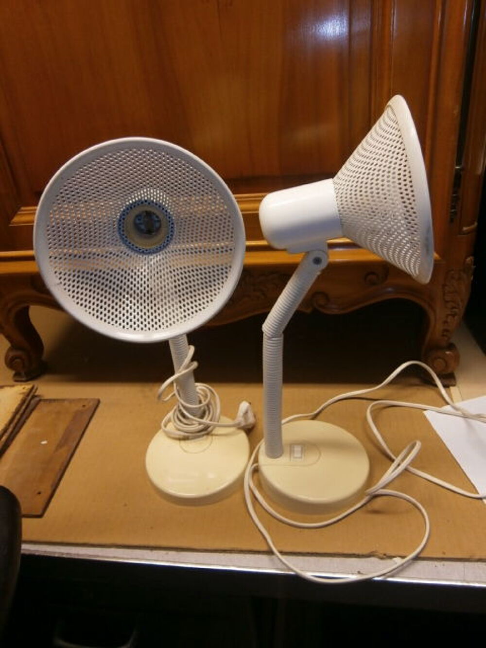 2 Lampes vintage bureau ou de chevet de la marque Massive Décoration