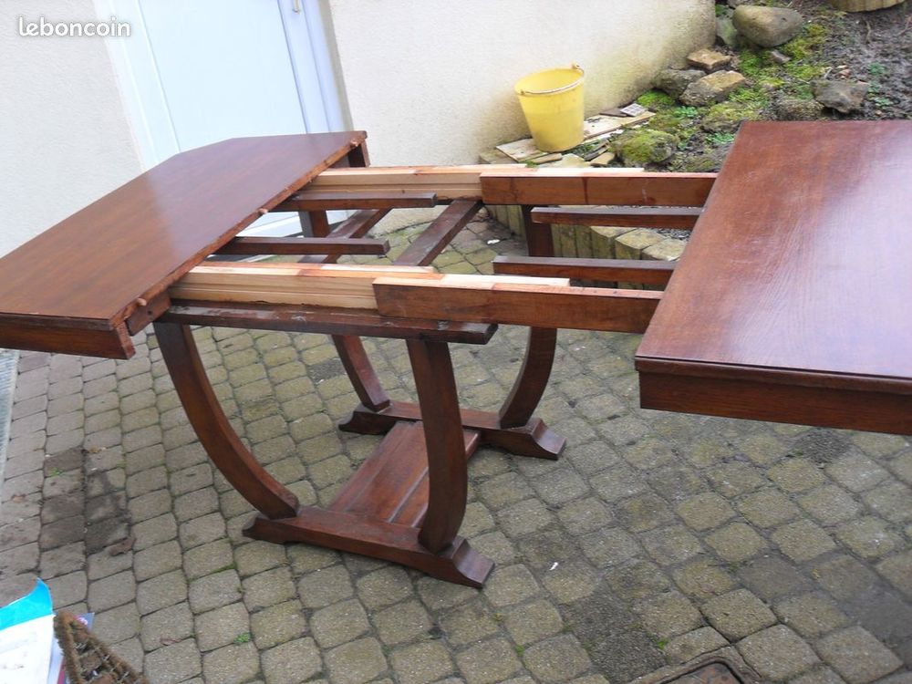 TABLE des Ann&eacute;es 1920 / 1925 en ch&ecirc;ne massif Meubles