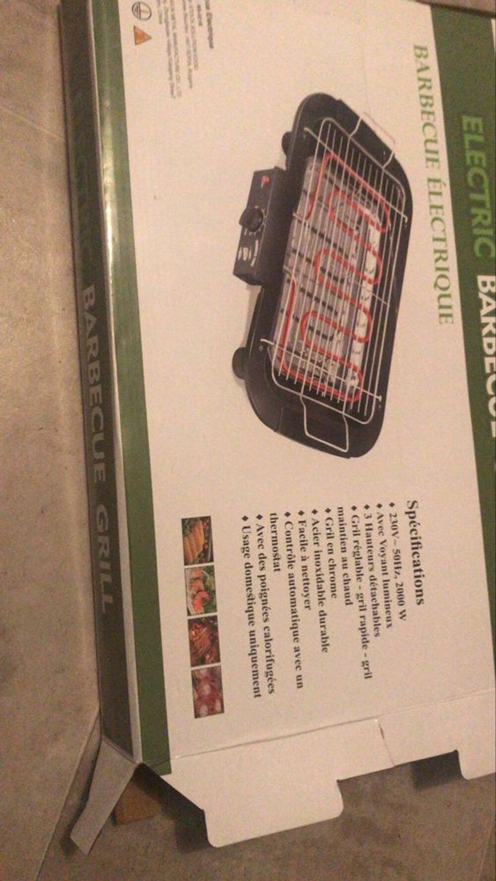 Barbecue electrique neuf Electrom�nager