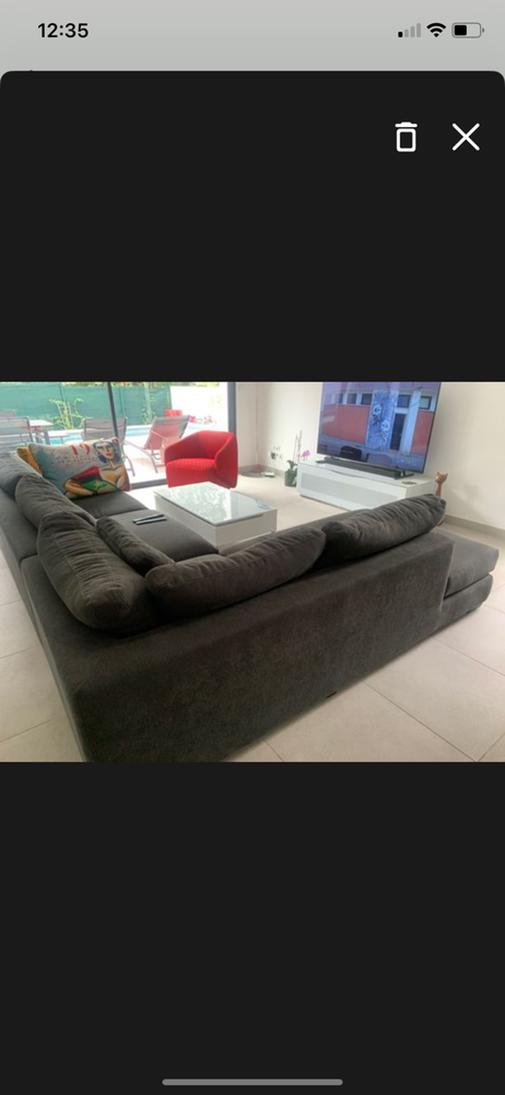 Tr&egrave;s grand et beau canap&eacute; en parfait &eacute;tat Monsieur Meuble Meubles