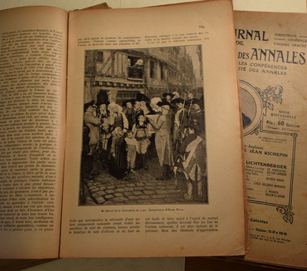 Journal de l'Universit&eacute; des Annales - 41 Num&eacute;ros - 1914 &agrave; 19 Livres et BD