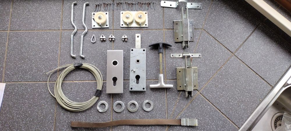 serrure double pour porte de garage coulissante Bricolage