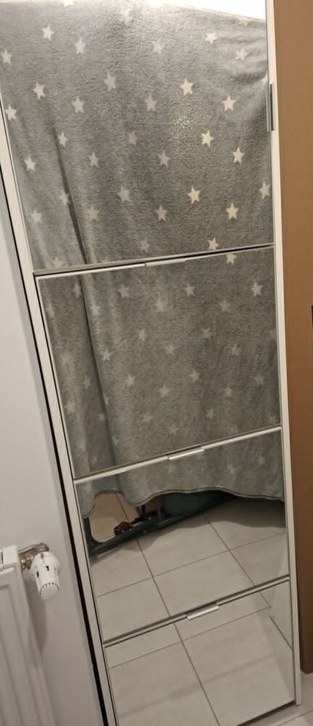 Meuble &agrave; chaussures avec porte miroir Meubles