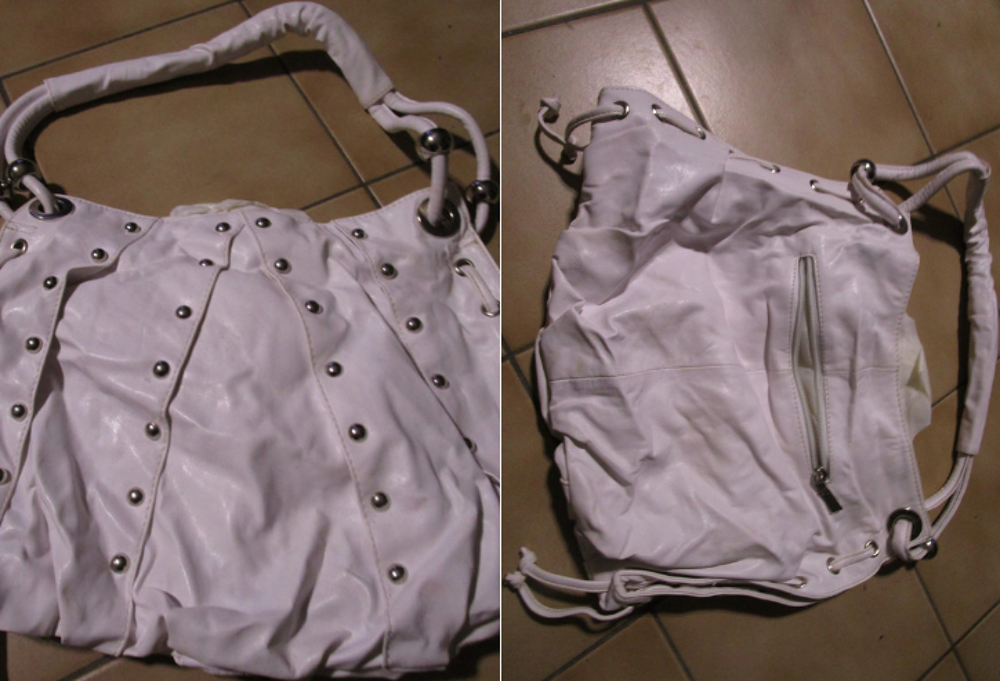 Sac &agrave; main blanc Maroquinerie