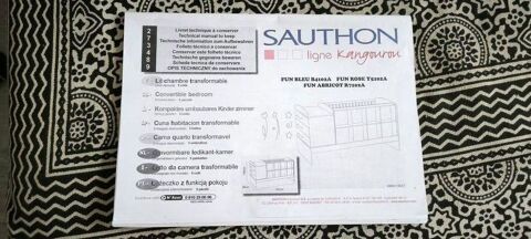 Lit �volutif marque Sauthon mod�le Kangourou Fun Abricot 200 Gardouch (31)