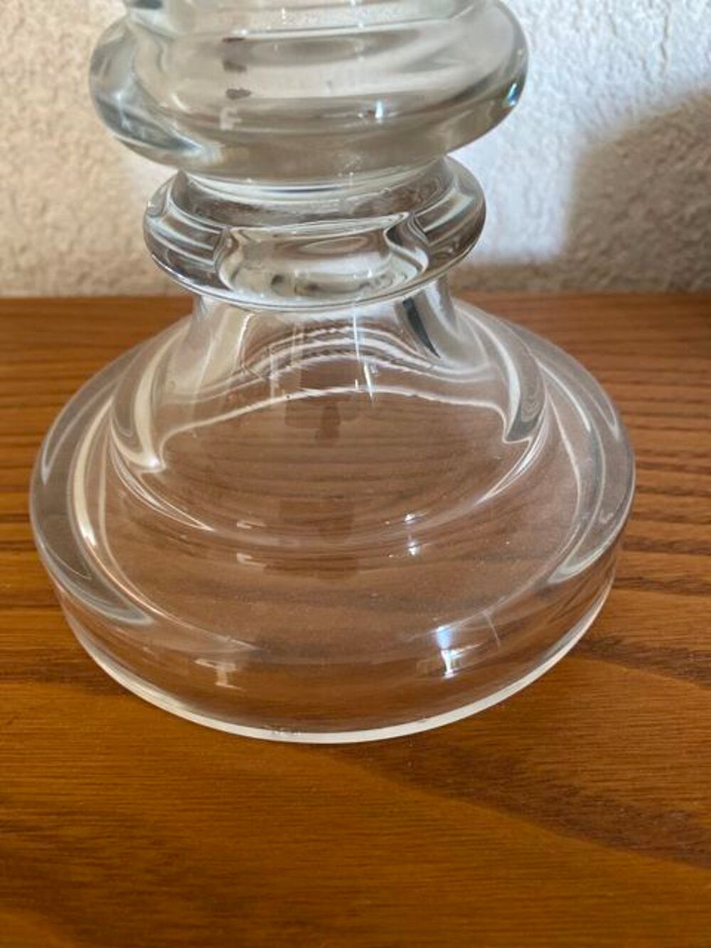 vase en verre et &eacute;tain Décoration