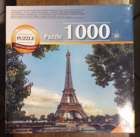 Puzzle 1000 pièces- Tour Eiffel Paris 3 Beauchamp (95)