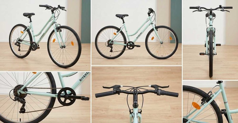 VELO TOUT CHEMIN RIVERSIDE 120 vert pastel Vélos