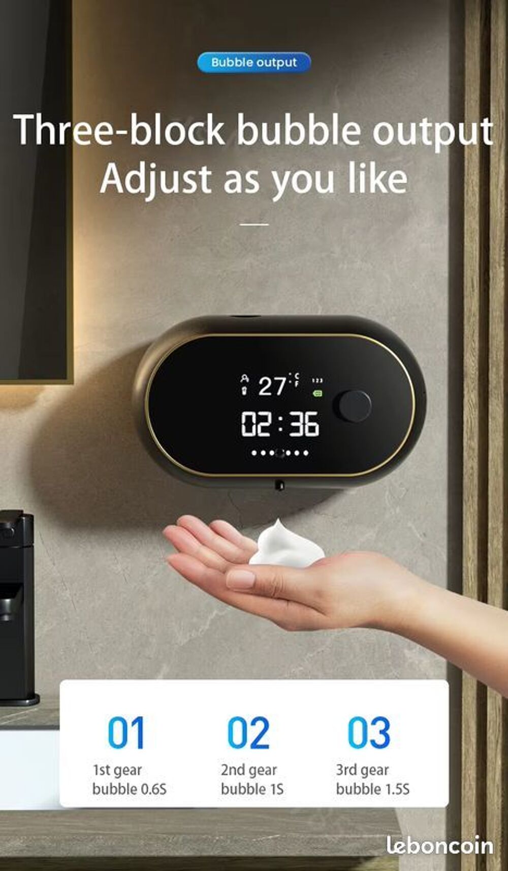 Distributeur automatique de savon liquide, lave main NEUF Electroménager