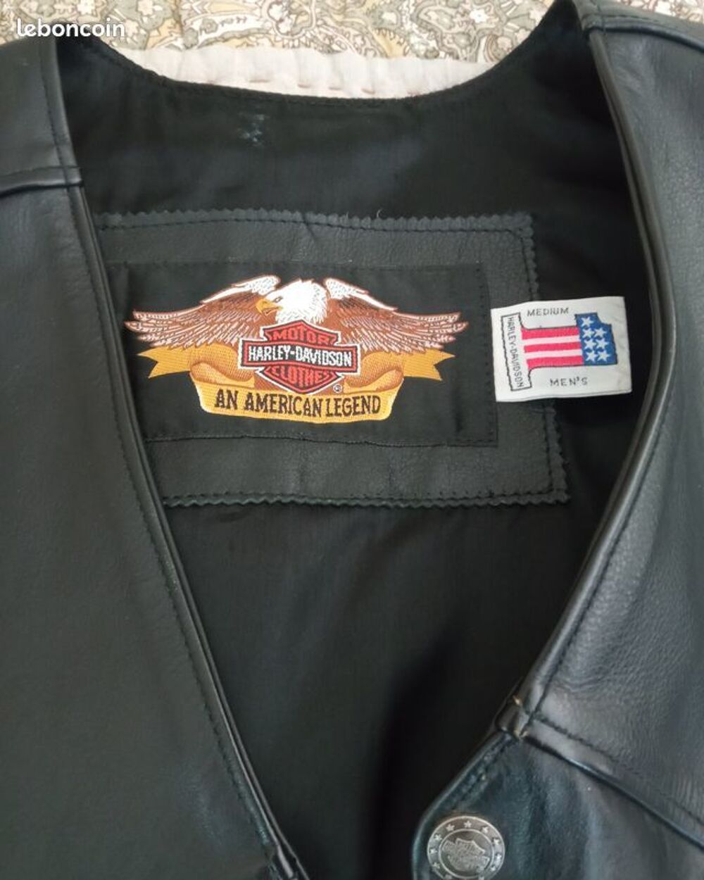 Gilet en cuir, Harley Davidson V�tements