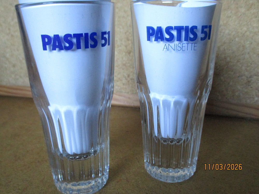 Verres Anisette PASTIS 51 VINTAGE 