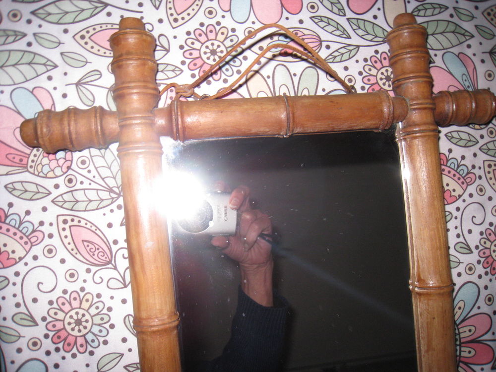 Miroir " bambou" ancien Décoration