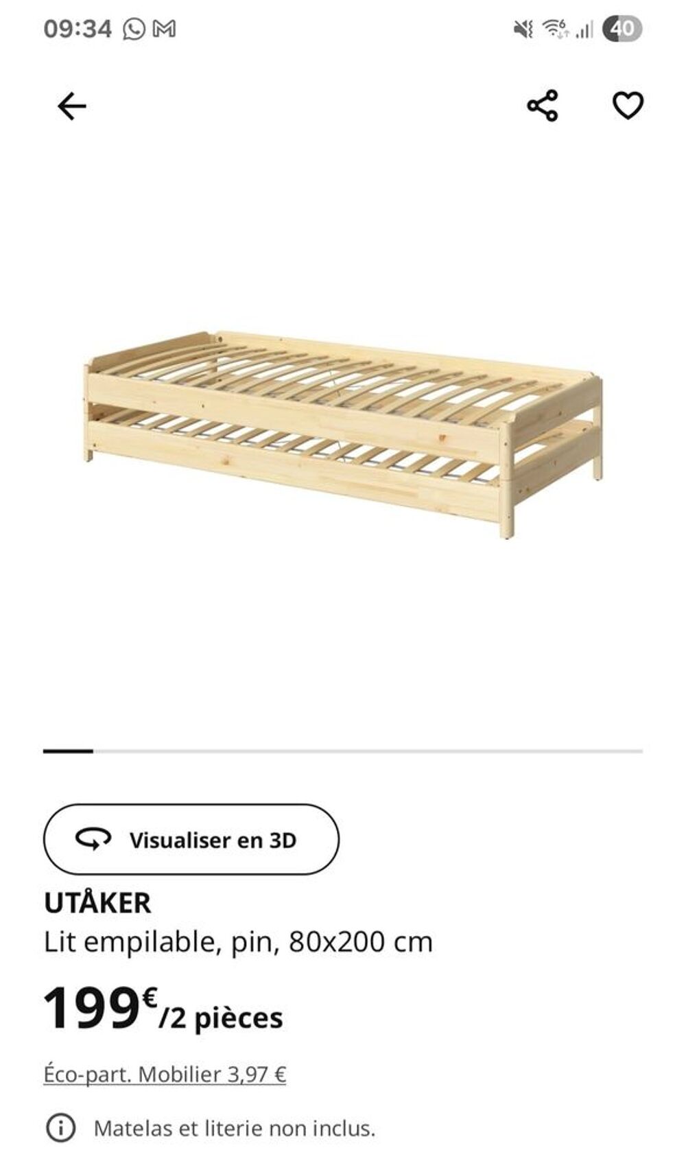 Lits empilable Meubles