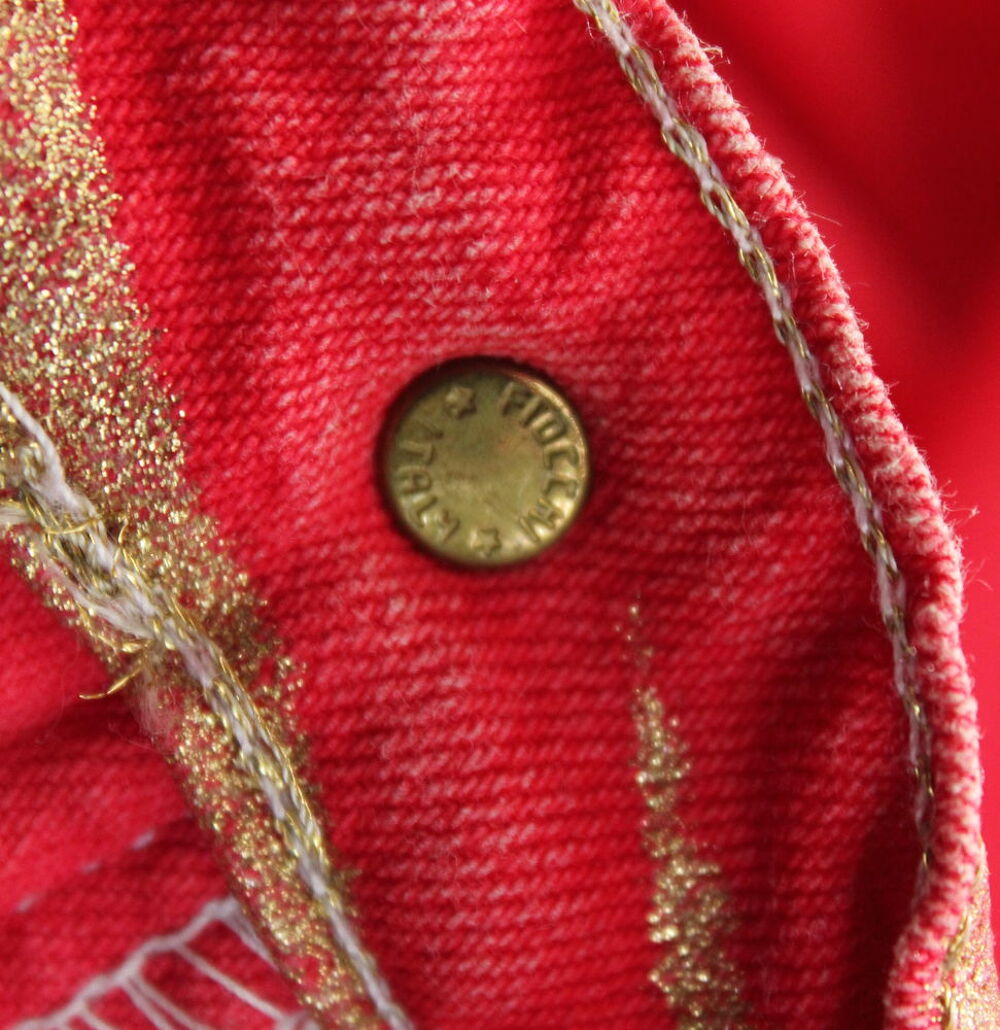 Pantalon jean tigre or ROBERTO CAVALLI T.S Vêtements