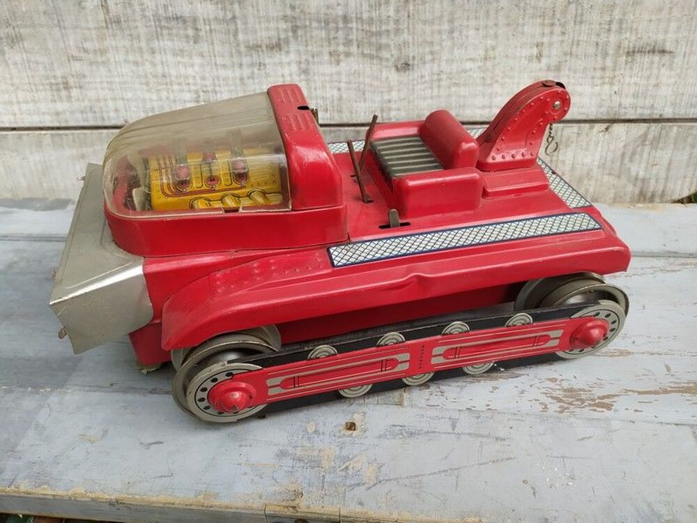 Jouet Tole CHR France Bulldozer VIRVOLT filoguid&eacute; Jeux / jouets