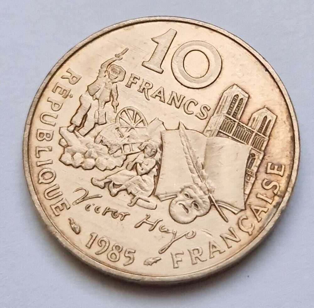 Pi&egrave;ce de monnaie 10 Francs Victor Hugo 1985 (A) France 
