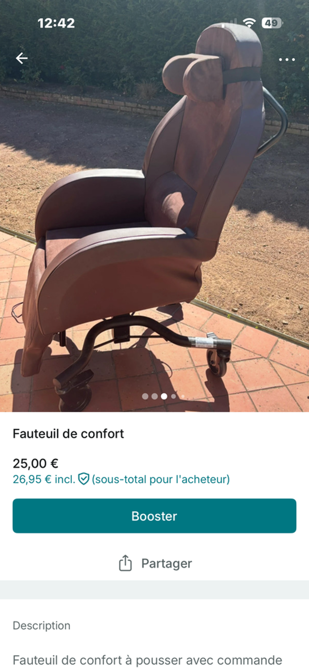 Fauteuil de repos m&eacute;dical Meubles