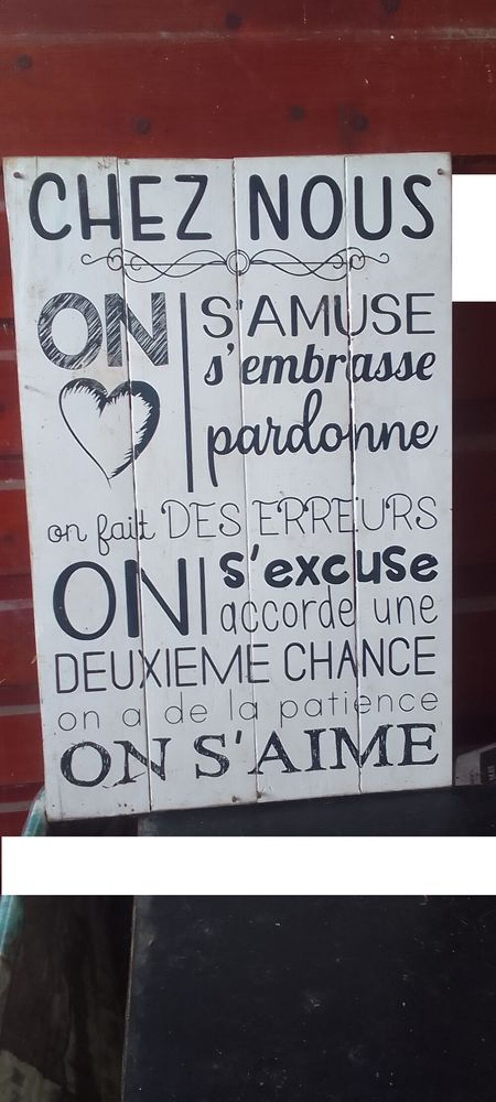 Tableau en bois &agrave; th&egrave;me Décoration