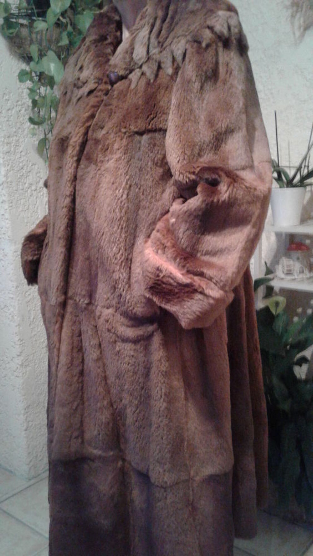 Manteau long vison v&eacute;ritable Vêtements
