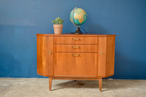 Commode meuble d'angle de coin salon vintage scandinave 550 Wintzenheim (68)