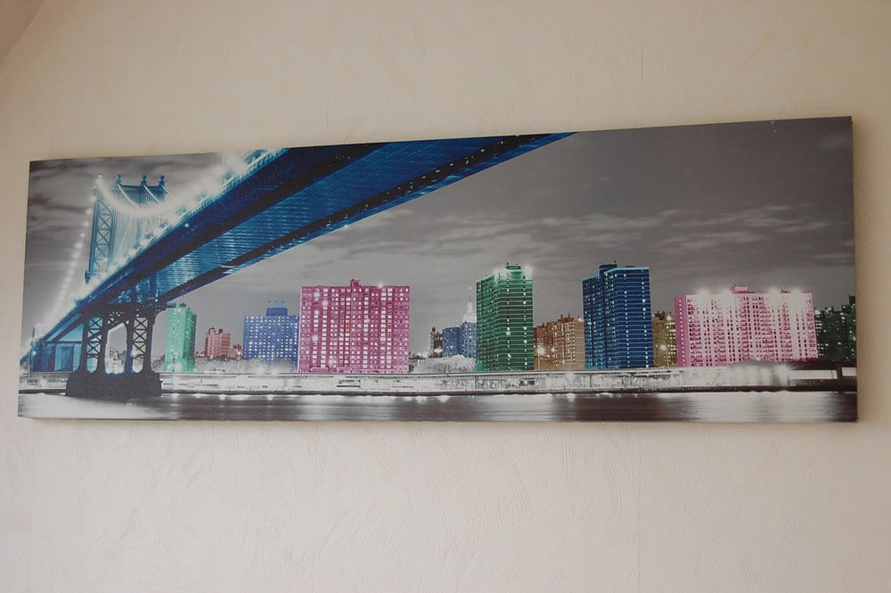 Tableau th&egrave;me New York IKEA 1 m 40 X 0 m 45 Décoration