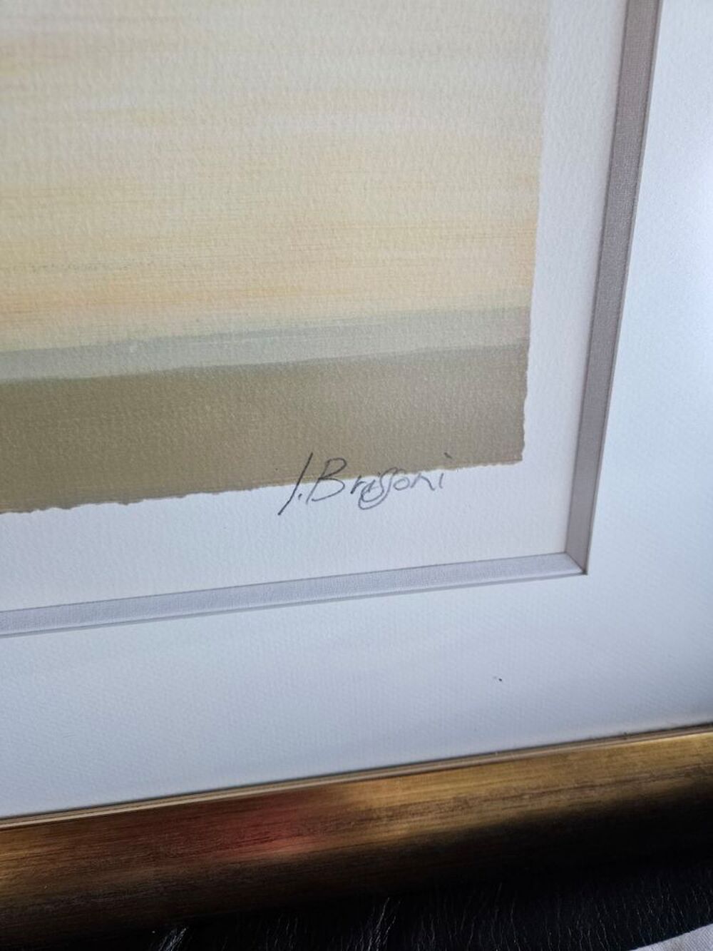 Lithographie de J.Brissoni parfait &eacute;tat Décoration