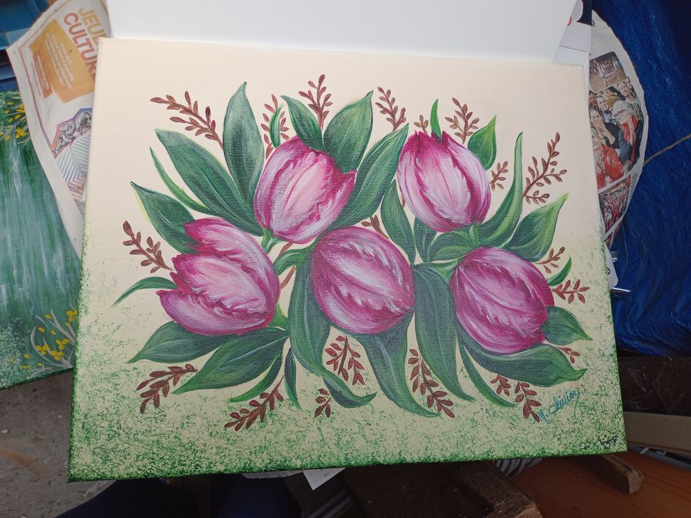 Tableau - d&eacute;coration - peinture acrylique Décoration