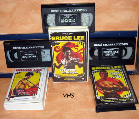 3 cassettes VHS de Bruce Lee. 10 Wattrelos (59)
