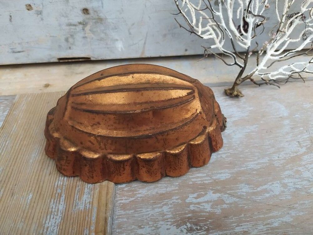 Ancien Moule &agrave; G&acirc;teau en Cuivre P&acirc;tisserie French Copper 
