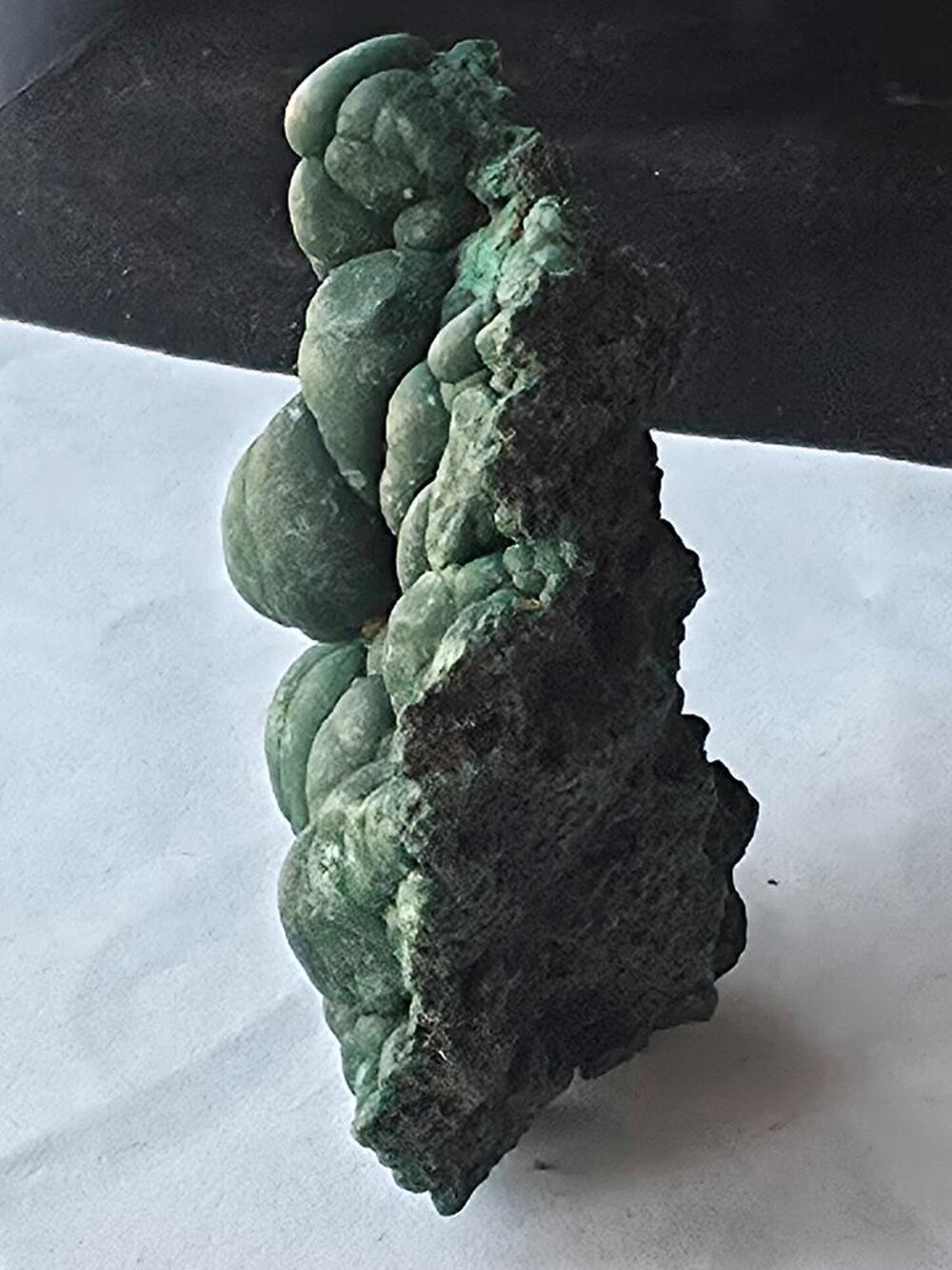 Magnifique Stalactite de Malachite brute du Katanga, RDC-Collection 