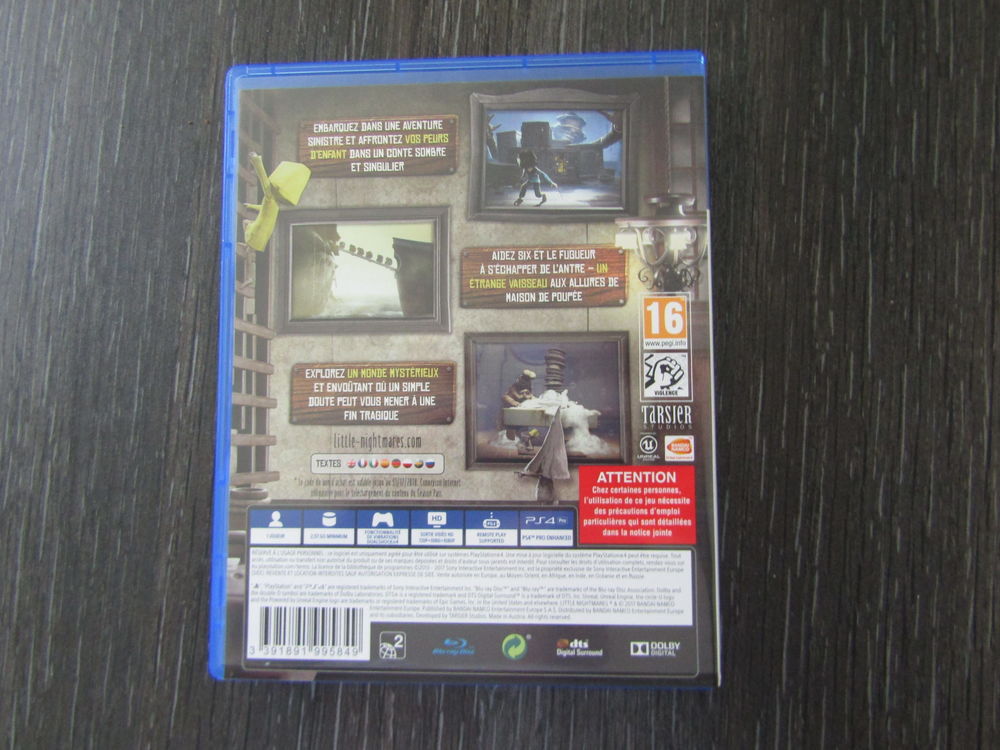Jeu PS4 little Night Mares. Consoles et jeux vidéos