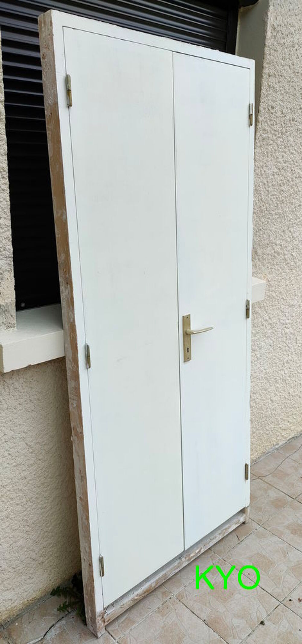 Bloc-porte 2 vantaux, Portes de placard doubles bois blanc Bricolage