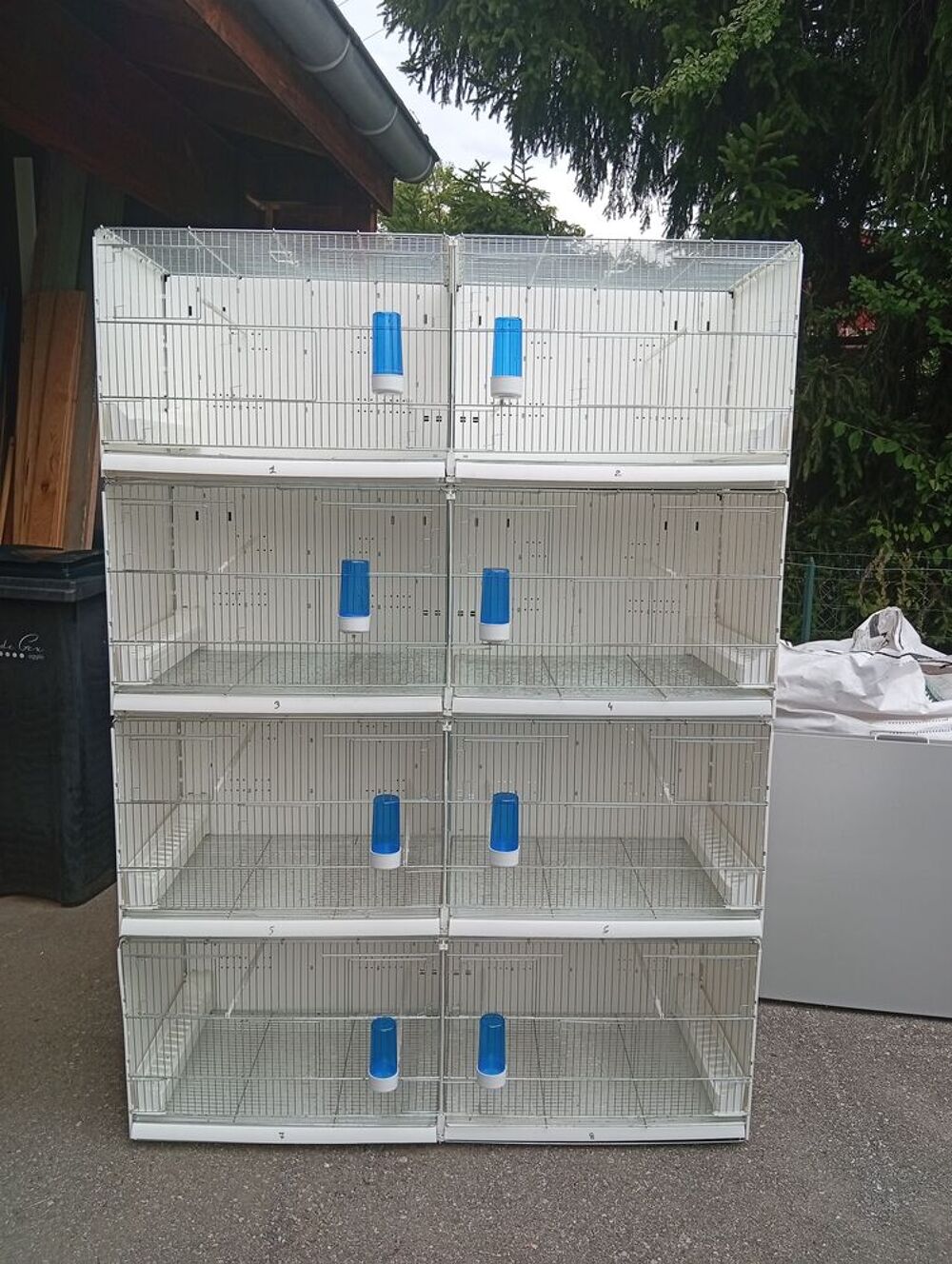   Cage oiseaux batterie démontable  