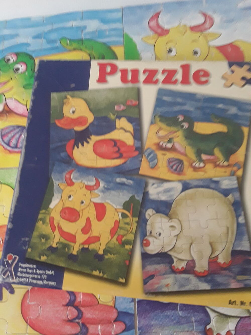 4 puzzles 20 pi&egrave;ces Jeux / jouets