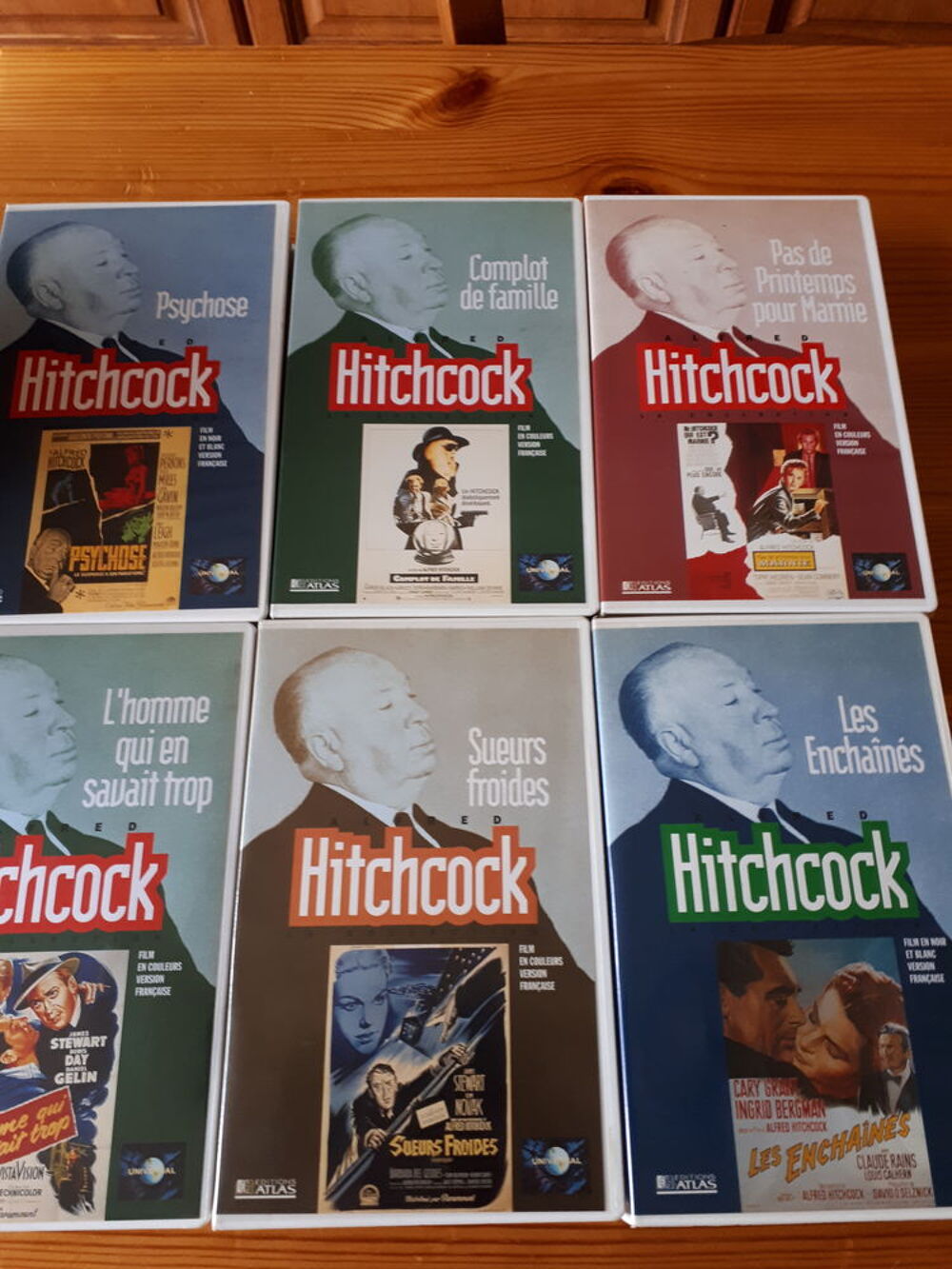 Cassettes d'origine VHS Alfred Hitchcock DVD et blu-ray