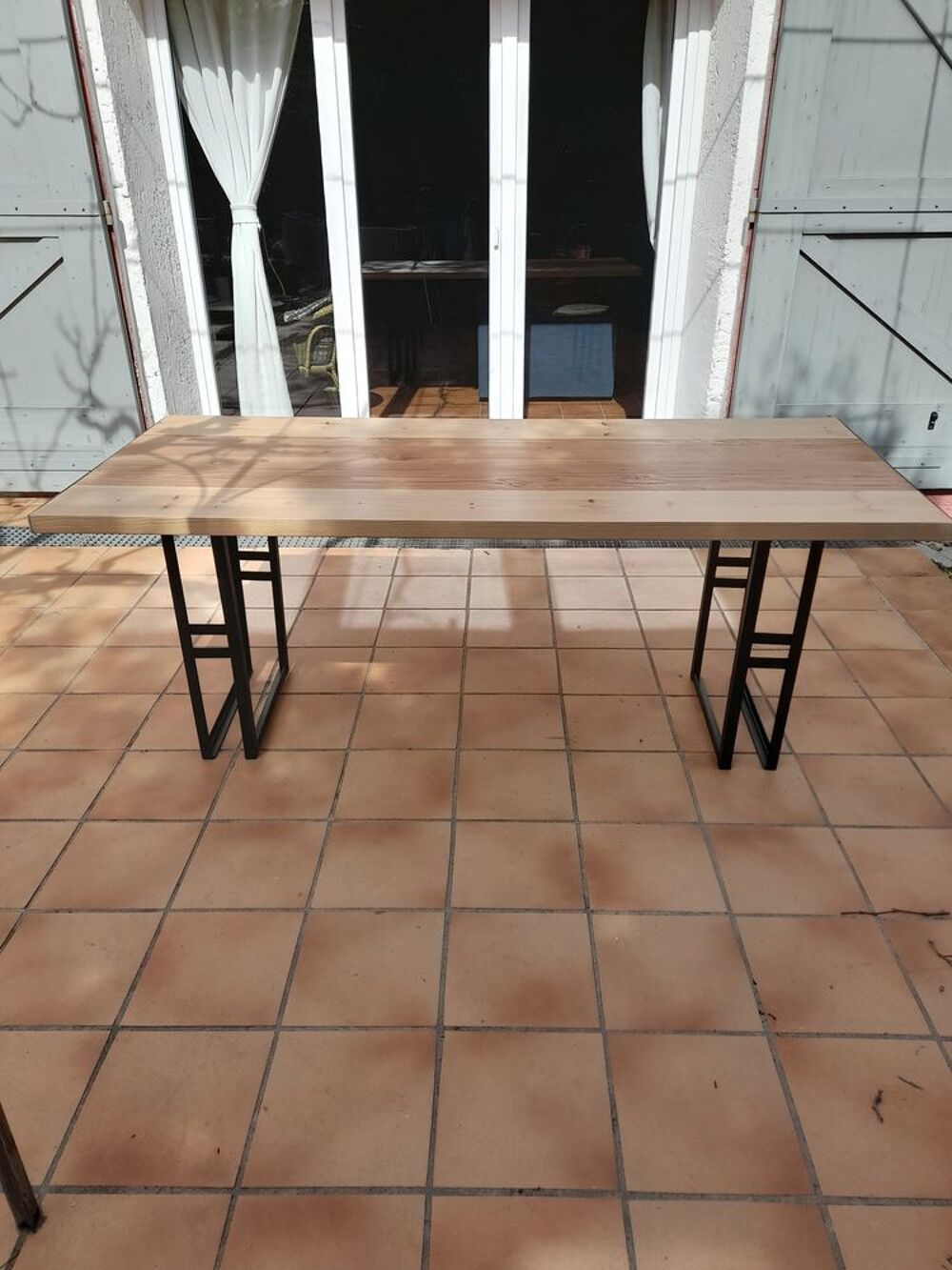 grande table industrielle pin Meubles