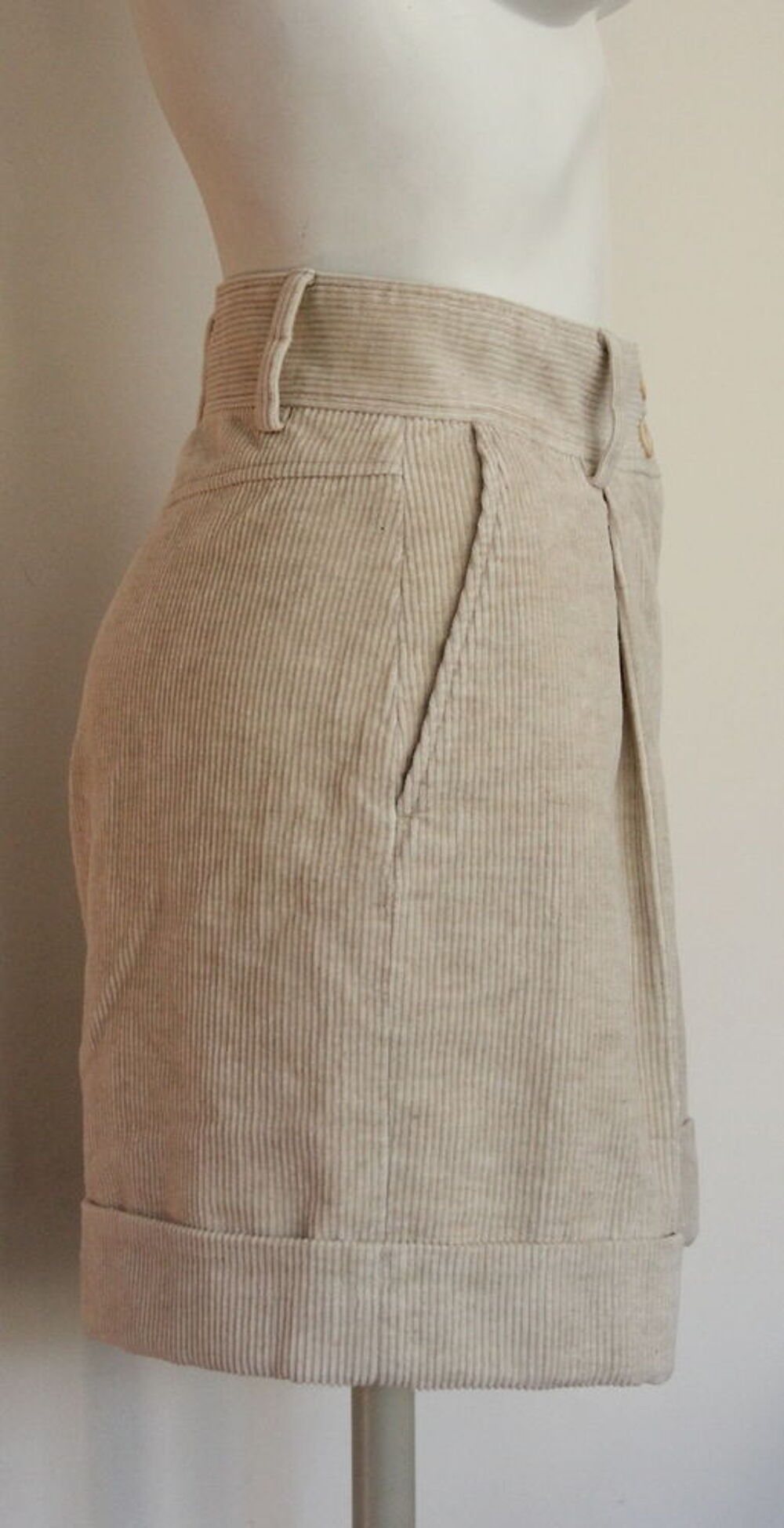 Short bermuda velours cr&egrave;me SEE BY CHLOE T.38 Vêtements