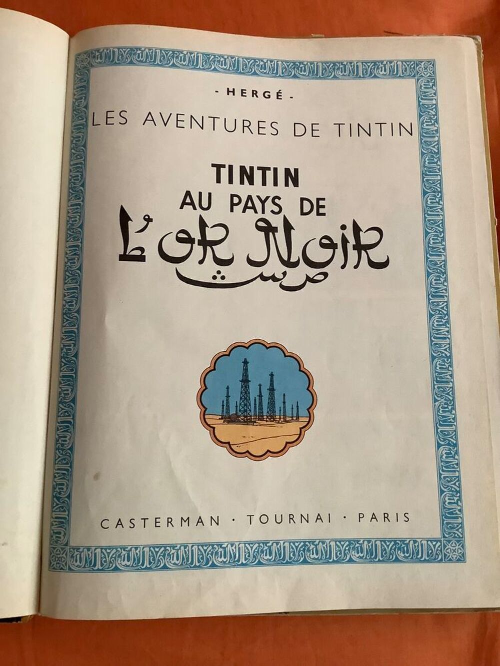 BD Vintage Tintin au pays de l'or noir parution = Herg&eacute; Livres et BD