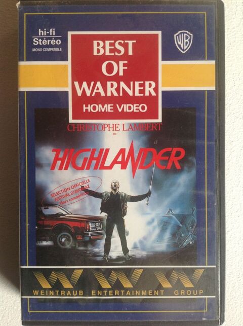 HIGHLANDER AVEC CHRISTOPHE LAMBERT K7 VIDEO Envoi Possible Trégunc (29)