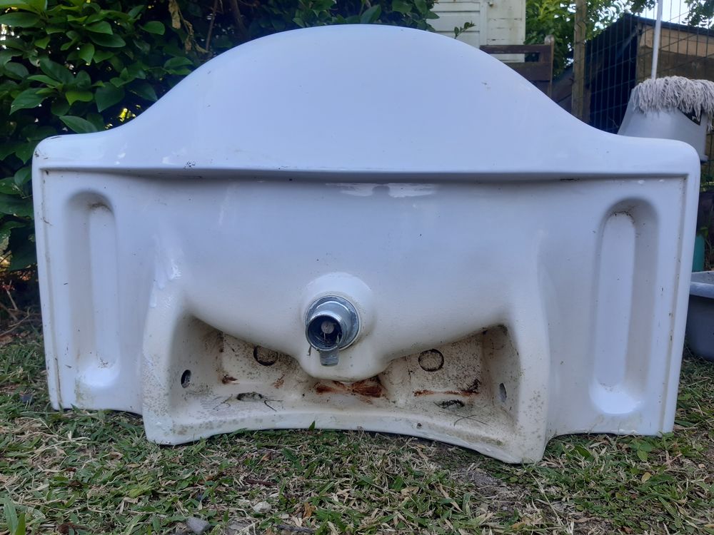 LAVABO GRES BLANC Décoration