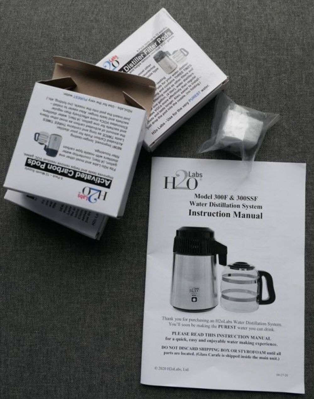 Distillateur d'eau en acier inoxydable H2OLabs Electroménager