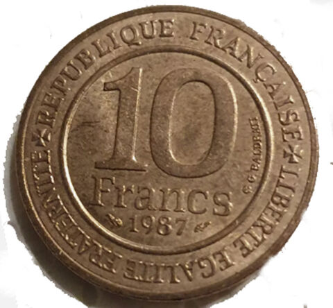 Pièce de 10 Francs 1987 Hem (59)