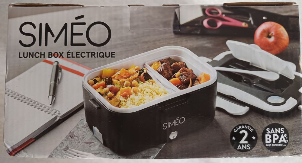 Lunch box Noir SIMEO Electrique LBE195 Neuf et Complet 35W Electroménager