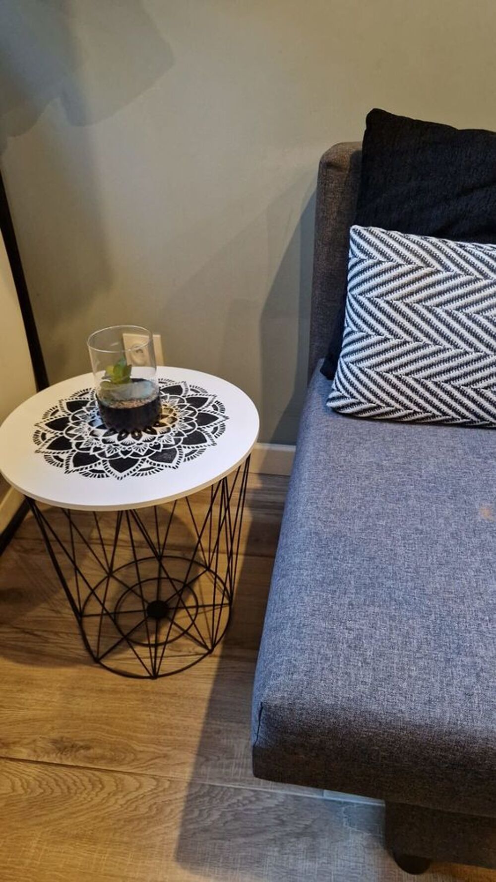 Panier Vintage Mandala revisit&eacute; Meubles