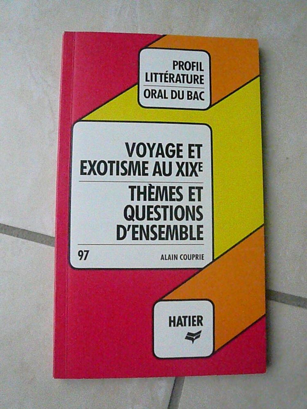 Livre d'analyse d'une ?uvre ? Voyage et exotisme au 19&egrave;me si Livres et BD