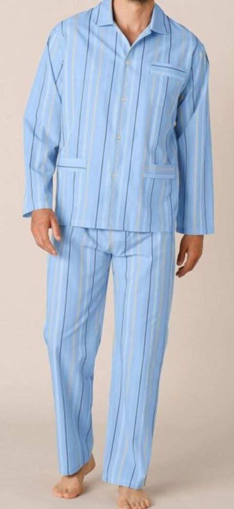 Pyjama homme classe bleu et ray T M - T 40  - neuf 15 Domart-en-Ponthieu (80)
